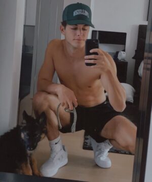 Griffin Johnson Instagram - swipe to see my baby grow up
