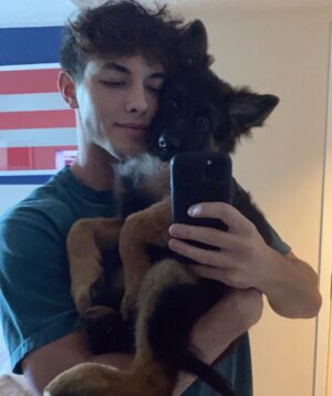 Griffin Johnson Instagram - swipe to see my baby grow up
