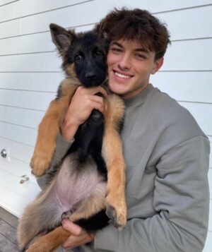 Griffin Johnson Instagram - swipe to see my baby grow up