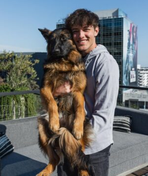 Griffin Johnson Instagram - swipe to see my baby grow up