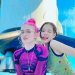 Grimes Instagram – remembering the time me and @jennierubyjane got to climb rockets like.. 🧚🏻‍♀️🚀