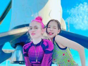 Grimes Instagram - remembering the time me and @jennierubyjane got to climb rockets like.. 🧚🏻‍♀️🚀