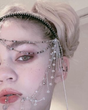 Grimes Instagram - ppl make fun of my big nose and weird face but I think it’s cool to be strange.  Took me a while to figure out how to make makeup look good cuz regular tricks don’t work.  But I’m grateful to be oddly designed