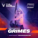 Grimes Instagram – New Grimes music premieres tonight at The Game Awarfs!! 🐷🧚🏻‍♀️