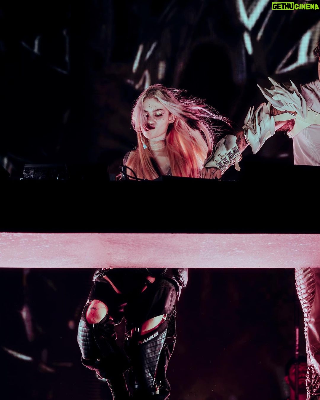 Grimes Instagram - Welcome To The Opera rmx by @adriatique At Genesys Tulum Art by @giantswan Tulum, México