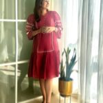 Gungun Uprari Instagram - Yah it’s giving what it’s supposed to give❤️ Cool vibes & comfort . . Outfits @aadews__ 🌸 Pr @maverick.communication01 ❤️ . . #bright #beauty #comfortable #style