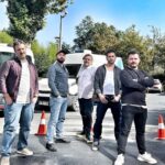 Gupse Özay Instagram - Lohusa'nın erkekleri atakta... Bizim böyle pozumuz yok. Tehlikenin farkında mısınız? @painofkermit @esrarusann @su_sanad @elifnurkerkuk @servetpandur @feryguler @cerennzi @birsen_durulu #lohusafilm