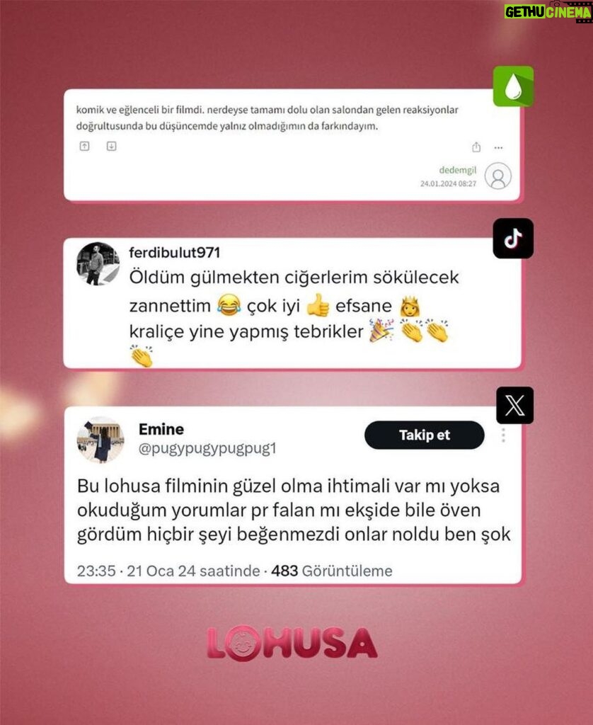 Gupse Özay Instagram - Her platformdan güzel yorumlarınızı görüyoruz ve çokkk mutlu oluyoruz 🥹🙏🍿 Canımız seyirci #lohusafilm