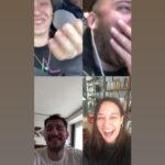 Gupse Özay Instagram - Geleneksel görüntülü sohbetimizi yaparken Merve'nin babasını fark etmeyen @urazka 'nın uzun hava söylerkenki anı..... #çoközledim