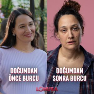 Gupse Özay Instagram - Doğumdan önce ve sonra anne babaların değişimi..... Kaydırın lütfen 🤭
Lohusa 19 Ocak'ta... Sinemalarda. 
#lohusafilm