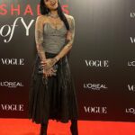 Gurbani Judge Instagram - I had a lovely evening with L’Oréal x Vogue celebrating Shades of Youuuuuu 💋 This fit was a fun collab w/ @manpreetkaur15 🔥 @bodicebodice @rickowensonline @dior H&MU Anila & Sakhshi S. the nails 💅 good lord. I didn’t take my phone out the entire time 🥰 and thus here’s some pictures other ppl took! thanks to Mandy, @sandhyashekar & @voompla 😂 thanks gaizzzzz @drkiransays didn’t we take a pic together?! Thanks @simone_bandrawala 💋