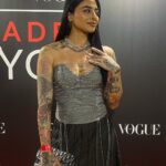 Gurbani Judge Instagram - I had a lovely evening with L’Oréal x Vogue celebrating Shades of Youuuuuu 💋 This fit was a fun collab w/ @manpreetkaur15 🔥 @bodicebodice @rickowensonline @dior H&MU Anila & Sakhshi S. the nails 💅 good lord. I didn’t take my phone out the entire time 🥰 and thus here’s some pictures other ppl took! thanks to Mandy, @sandhyashekar & @voompla 😂 thanks gaizzzzz @drkiransays didn’t we take a pic together?! Thanks @simone_bandrawala 💋