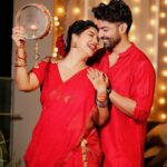 Gurmeet Choudhary Instagram - A lifetime of joy, love, and intimacy ✨❤️ Happy Karwa-Chauth from us to you all 🌙🙏🏻 . 📸: @sk_.click . . #happykarwachauth #love #blessings