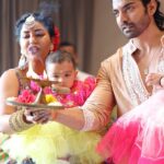 Gurmeet Choudhary Instagram - Blessing your feed with our Bappa’s puja 🙏🙏 #BestMoments . . #puja #ganpatibappamorya