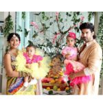 Gurmeet Choudhary Instagram – Bappa is home ❤️
“Ganpati Bappa Moreya” 
Happy Ganesh Chaturthi to everyone, have faith and stay blessed 🙏

Styledby: @stylebysugandhasood
Outfitby: @mardbyabusandeep

Debinas outfit : Styledby: @stylebysugandhasood
@teamsugandhasood
Outfitby: @gulabobyabusandeep
Jewellery: @rimayu07 

.
.
.
.
#ganpatibappamorya