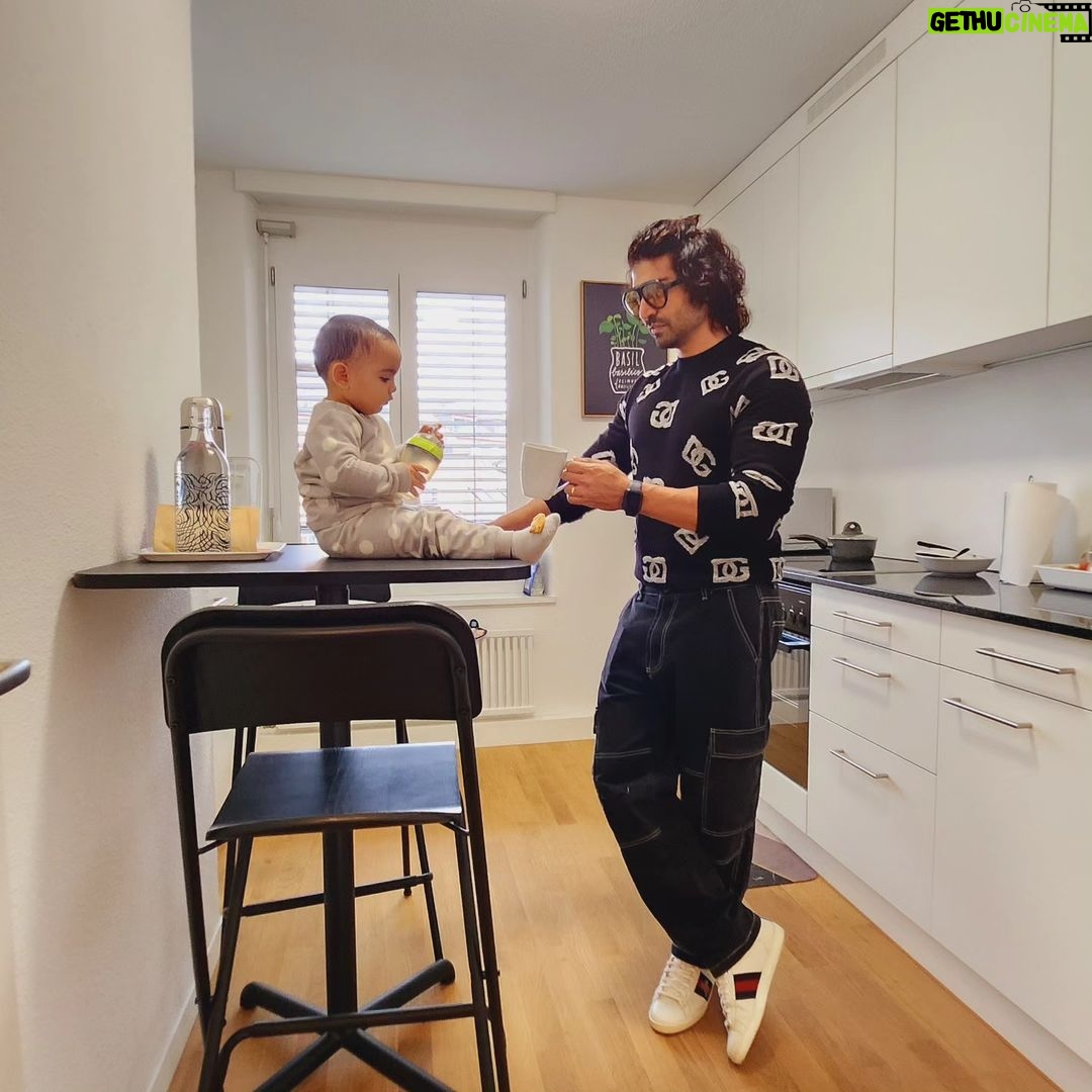 Gurmeet Choudhary Instagram - Our Zurich wala home 😉 . Thanks to @airbnb for partnering with us, this is how we like it, Infact love it.. In our home away from home wala comfort with best of best facilities and utilities ❤️ . . #collectingmoments #travel #fun #gurmeetchoudhary #debinabonnerjee #family #love #swiss #zurich #switzerland Zürich, Switzerland