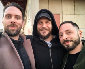 Gustaf Skarsgård Instagram - First screening today of #438dagar with my brothers @jesperganslandt Ans @matiasvarela, very proud of our work!! Can’t wait till you all get to see it!❤️