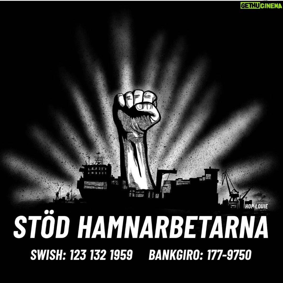 Gustaf Skarsgård Instagram - Min bästa vän har liskom sin far jobbat i hamnen i hela sitt vuxna liv. Nu är hans livssituation hotad för att arbetsgivarorganisationen Sveriges Hamnar vägrar teckna kollektivavtal med Hamnarbetarförbundet. Stöd deras kamp!