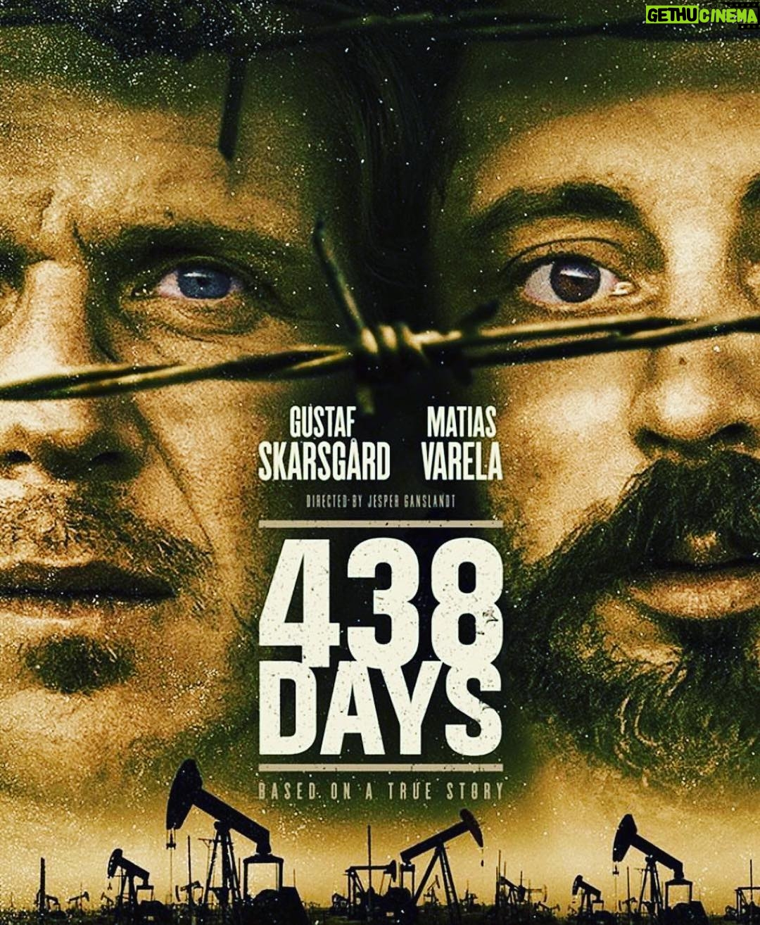 Gustaf Skarsgård - 39K Likes - First poster out for #438dagar #438days, exciting work in progress yesterday at Göteborg film festival.