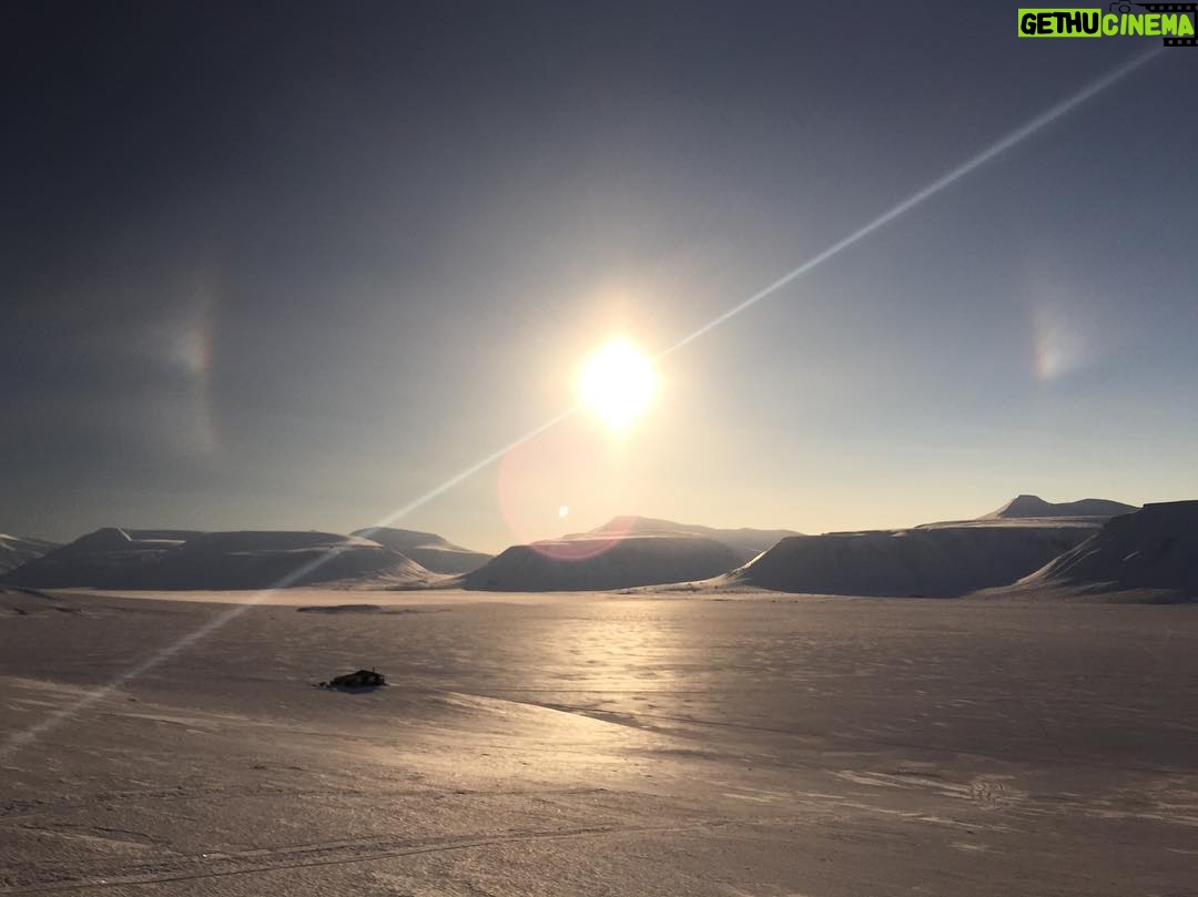 Gustaf Skarsgård - 38K Likes - #tbt to when I experienced a total solar eclipse in Svalbard in 2015. Probably the most profound moment of my life. This is moments before. That halo was actually visible in the sky. No filter.