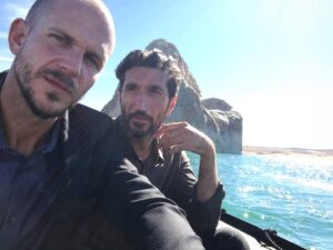 Gustaf Skarsgård Instagram - #tbt me and my dear friend @iamfaresfares shooting #westworld season 2.