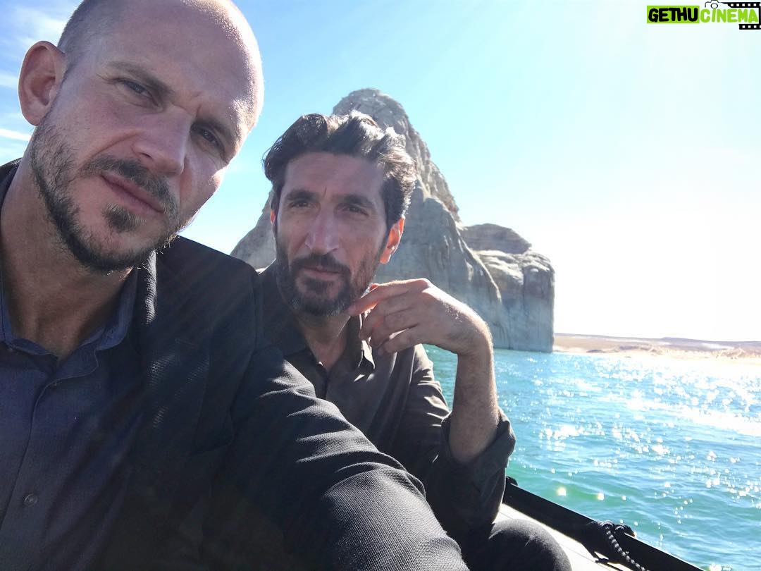 Gustaf Skarsgård - 67.1K Likes - #tbt me and my dear friend @iamfaresfares shooting #westworld season 2.