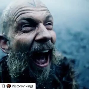 Gustaf Skarsgård Instagram - Anybody this happy that Vikings season 5b is back tonight?? @history tonight in the states and on @hbonordic in Scandinavia tomorrow.