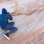 Gustaf Skarsgård Instagram – Captured the great @jfreewright capturing the great rocks of Zion National Park on a day off from Westworld last year.