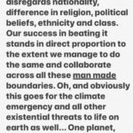 Gustaf Skarsgård Instagram – #oneplanet #onehumanity #onelove