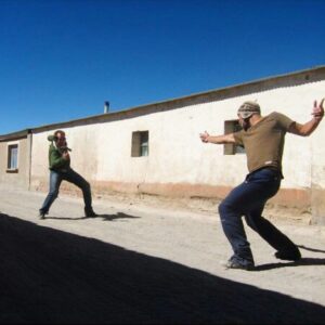 Gustaf Skarsgård Instagram - #tbt me and my brother William in a proper duel without guns in Bolivia 2007, he won #noguns