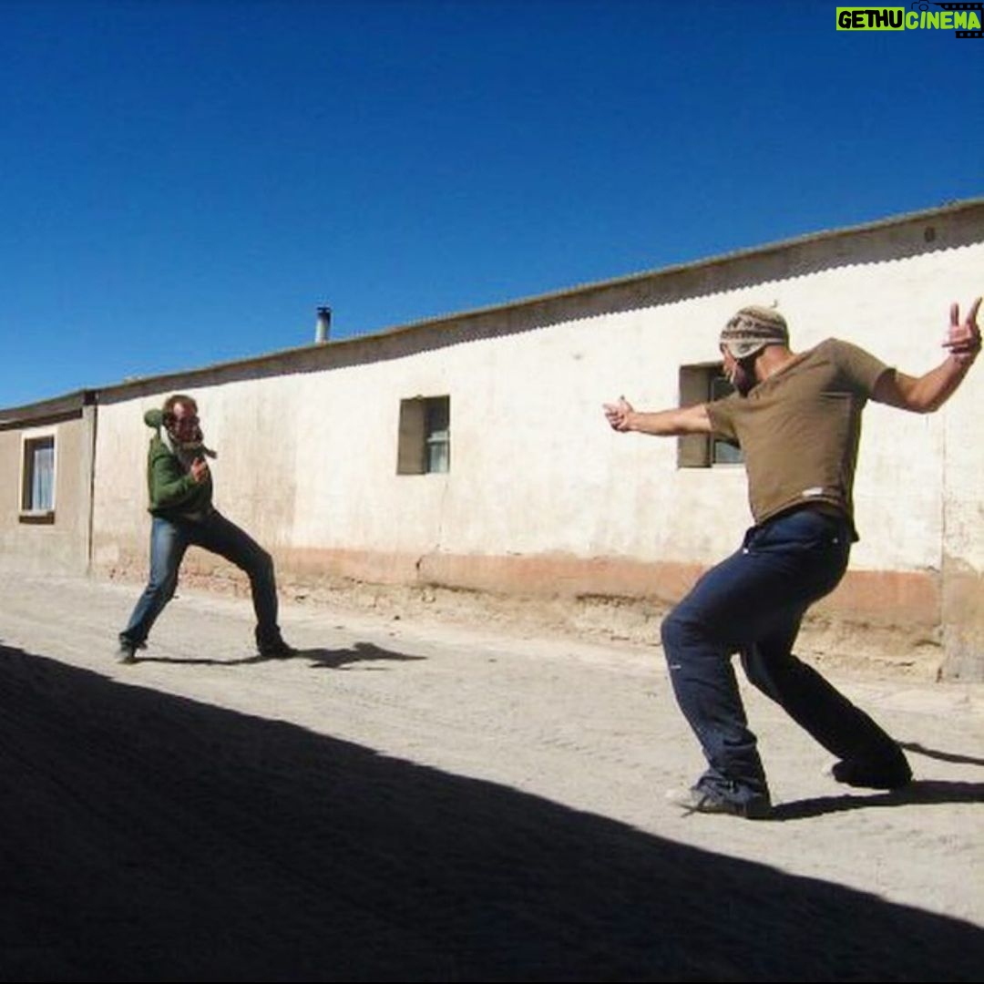 Gustaf Skarsgård - 39.1K Likes - #tbt me and my brother William in a proper duel without guns in Bolivia 2007, he won #noguns