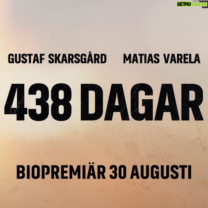 Gustaf Skarsgård Instagram - Swedish premiere of Aug 30! Here’s a little sneak peak. Stay tuned! 438 Days starring me and my bestie @matiasvarela directed by @jespergansland written by @peterbirro
