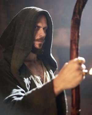 Gustaf Skarsgård Instagram - First peak at Merlin the Magician! @cursed @netflix