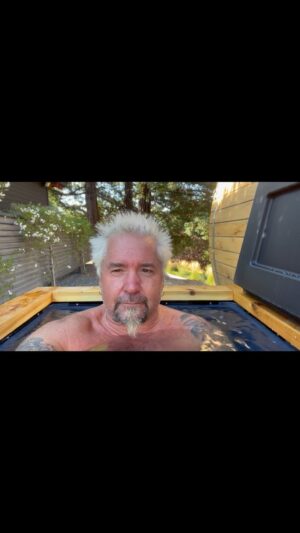 Guy Fieri Instagram - 39 degrees for 3-5 min and just get right in, don’t mess around! @renutherapy is the best of the best! #ad