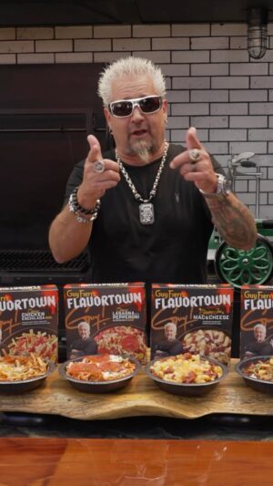 Guy Fieri Instagram - CITIZENS OF FLAVORTOWN! I’m bringin’ some heat to your freezer with my new line of frozen entrees, exclusively at @walmart 🔥

Each one of these REAL DEAL MEALS is packed with the bold flavors you expect from Flavortown, all for under $6. Head to Walmart today and take a trip to Flavortown!