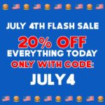 Guy Fieri Instagram - 🦅 Happy birthday America! 🇺🇸😂 July 4th FLASH SALE - Grab 20% OFF any order w/code: JULY4 today only #4thOfJuly Flavortown, USA