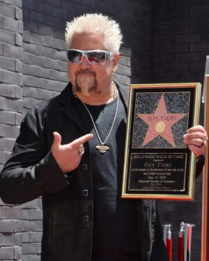 Guy Fieri Instagram - Wow, 4 years ago today. 
Can’t thank the @hollywoodchamberofcommerce, @foodnetwork, my family and of course the Citizens of @flavortownusa enough for this honor!! ⭐️