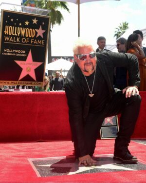 Guy Fieri Instagram - Wow, 4 years ago today. 
Can’t thank the @hollywoodchamberofcommerce, @foodnetwork, my family and of course the Citizens of @flavortownusa enough for this honor!! ⭐️