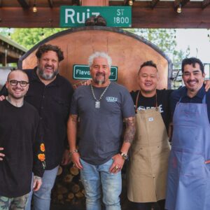 Guy Fieri Instagram - The last time we’re at the Ranch in 2023!! 🔥

Tune in today at 12pm on @foodnetwork for an all new episode of #GuysRanchKitchen 👊🏼🥪