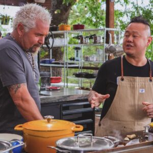 Guy Fieri Instagram - The last time we’re at the Ranch in 2023!! 🔥

Tune in today at 12pm on @foodnetwork for an all new episode of #GuysRanchKitchen 👊🏼🥪