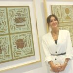 Haala Shiha Instagram - Love you, papy❤️ Amazing as usual . @artistahmedchiha @picassoeast_artgallery @reda.picasso #art #artist #artgallery