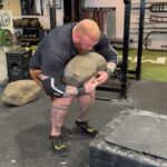 Hafþór Júlíus Björnsson Instagram - 135kg incline axle press for easy 6 reps. 95kg natural stone overhead for easy two reps. Session fuelled by @reignbodyfuel Thor's Power Gym