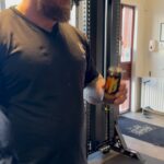 Hafþór Júlíus Björnsson Instagram - 135kg incline axle press for easy 6 reps. 95kg natural stone overhead for easy two reps. Session fuelled by @reignbodyfuel Thor's Power Gym
