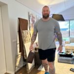 Hafþór Júlíus Björnsson Instagram – On my way to the airport and making sure I’ve got my go to @thebeardstruggle products on hand! Black Friday deals are going strong for two more days and Christmas is coming up quick, use code HAFTHOR 😎