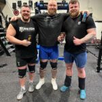 Hafþór Júlíus Björnsson Instagram – 125kg Loglift 3 reps 3 sets. @luke.stoltman & @tomstoltmanofficial came to Iceland for few days to hangout and train. Always great training with strong individuals! 💪😀 @reignbodyfuel Thor’s Power Gym