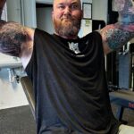Hafþór Júlíus Björnsson Instagram - Solid session in the bank today. Weights are going up 🫡 @transparentlabs Thor's Power Gym