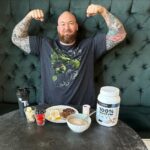 Hafþór Júlíus Björnsson Instagram - Fuelling up my muscles before I hit the gym. Steak, egg, oats, almond butter, berries, banana and whey protein @transparentlabs use code THOR to support me when ordering!