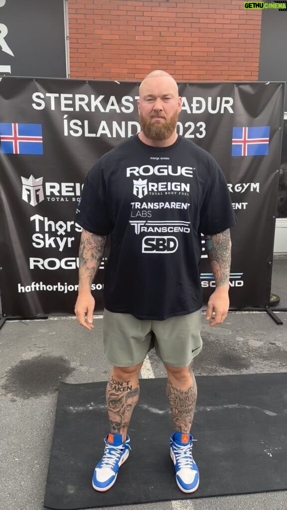 Hafþór Júlíus Björnsson Instagram - Icelands Strongest Man 2023 live on my YouTube channel. Comp starts in roughly 50minutes and first event will be log for max followed by deadlift for reps.