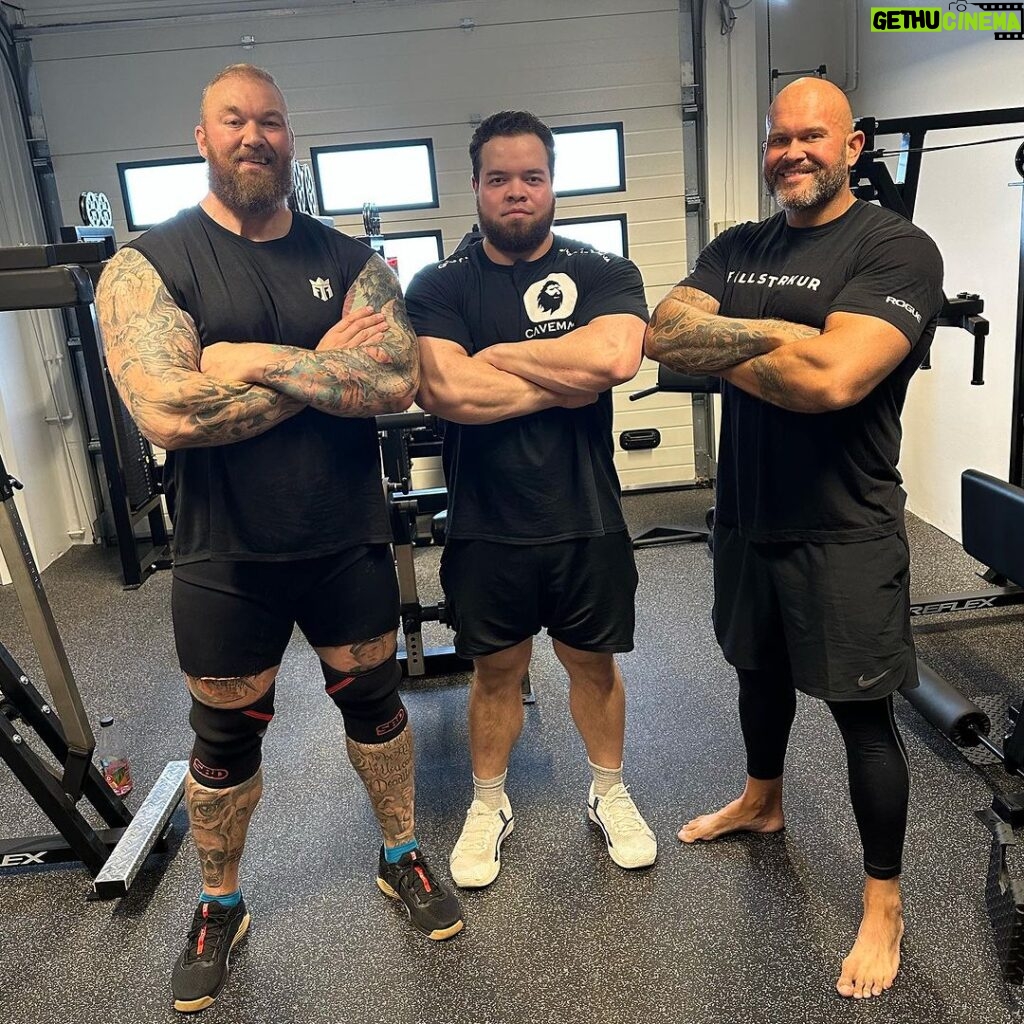 Hafþór Júlíus Björnsson Instagram - 3 Iceland’s Strongest Man champions. Next weekend we’ll find out who’ll take the crown for 2023! @stefansolvi @kristjan.haraldsson The competition will be live streamed on my YouTube channel 11th and 12th. 💪