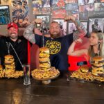 Hafþór Júlíus Björnsson Instagram - 2,5kg burger challenge is now live on Youtube ft. @randysantel & @katinaeatskilos Link in bio and stories